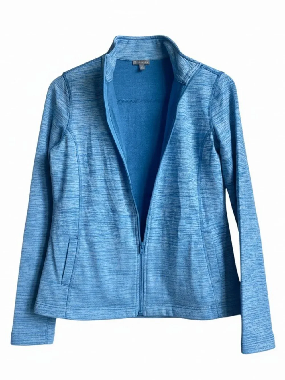 T by Talbots UPF 50+ Comfort Plush Space Dyed Full Zip Jacket XS